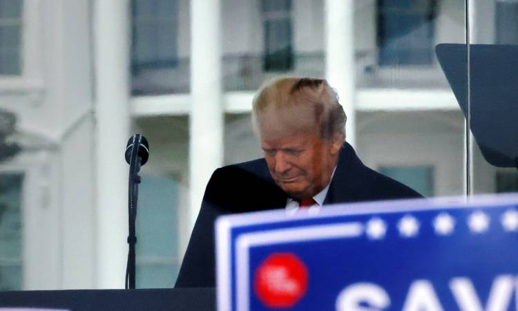 Es el final del mandato de 4 años de Donald Trump, quien ...